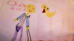 Τα παιδιά ζωγραφίζουν το κουκλοθέατρο